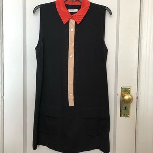 Flattering Silk Equipment Shift Dress -$80